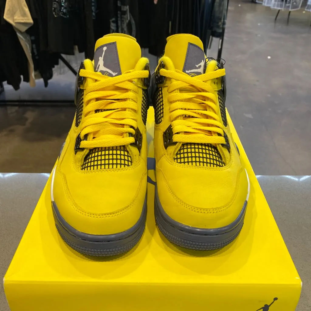 Jordan 4 Retro Lightning (2021) Size 10.5 CT8527-700 - Pre-Owned