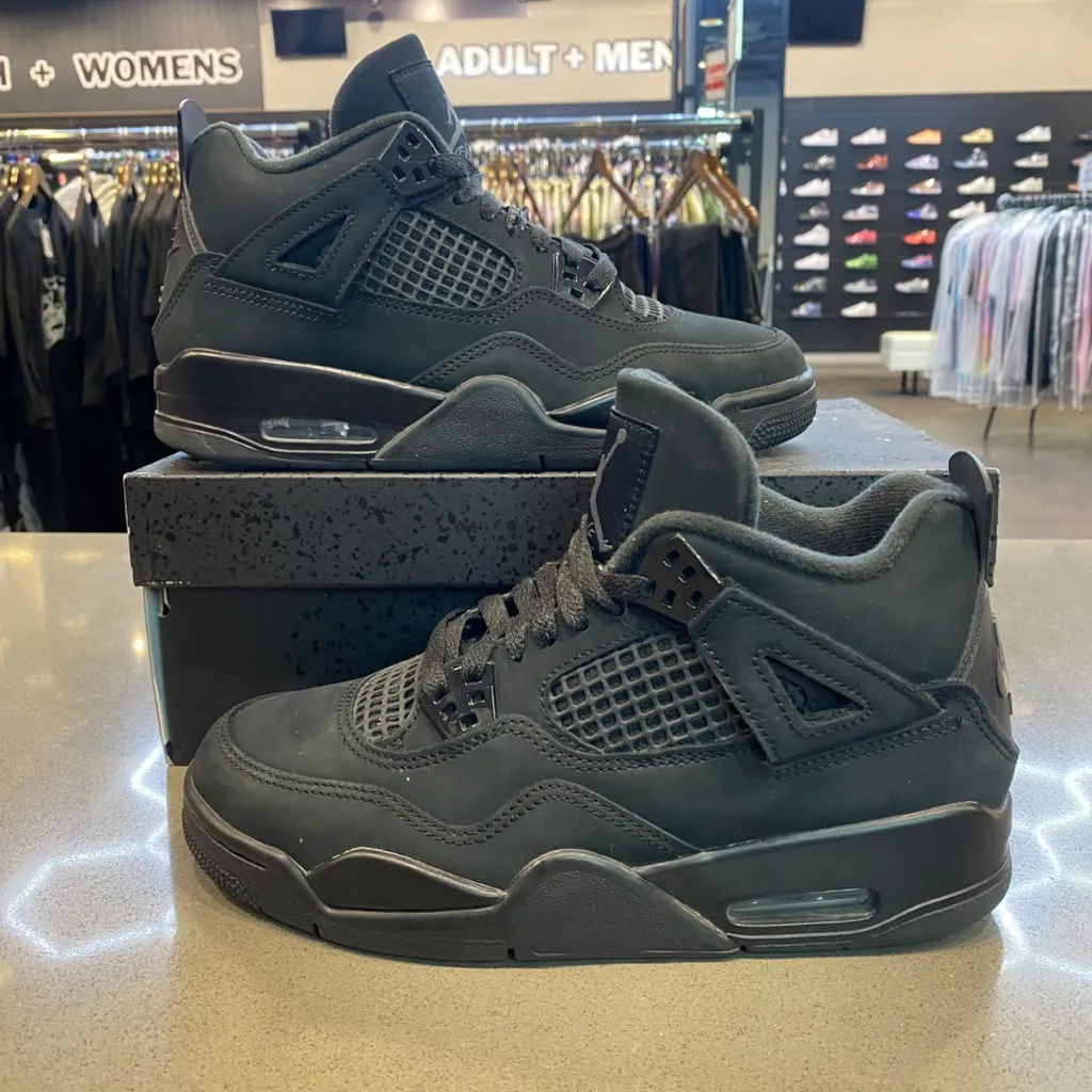 Jordan 4 Retro Black Cat (2025) (GS) Size 6Y IB4171-010 - Pre-Owned