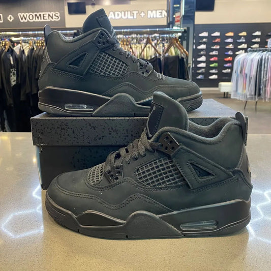 Jordan 4 Retro Black Cat (2025) (GS) Size 6Y IB4171-010 - Pre-Owned