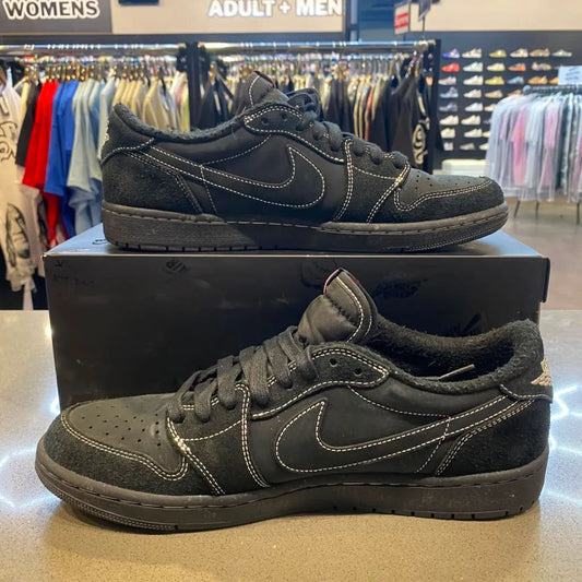 Jordan 1 Retro Low OG SP Travis Scott Black Phantom Size 10.5 DM7866-001 - Pre-Owned