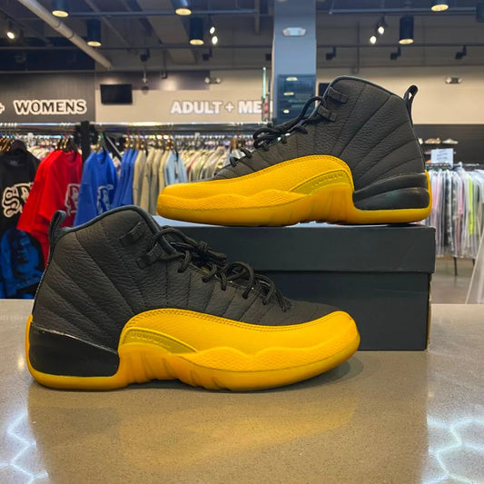 Jordan 12 Retro Black University Gold (GS) Size 7Y 153265-070 - Pre-Owned
