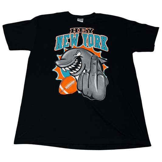 Y2K NFL Miami Dolphins Middle Finger T-Shirt - Used