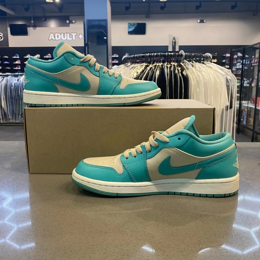Jordan 1 Low Tropical Teal (Women's) Size 8.5W DC0774-131 - Pre-Owned (Replacement Box)