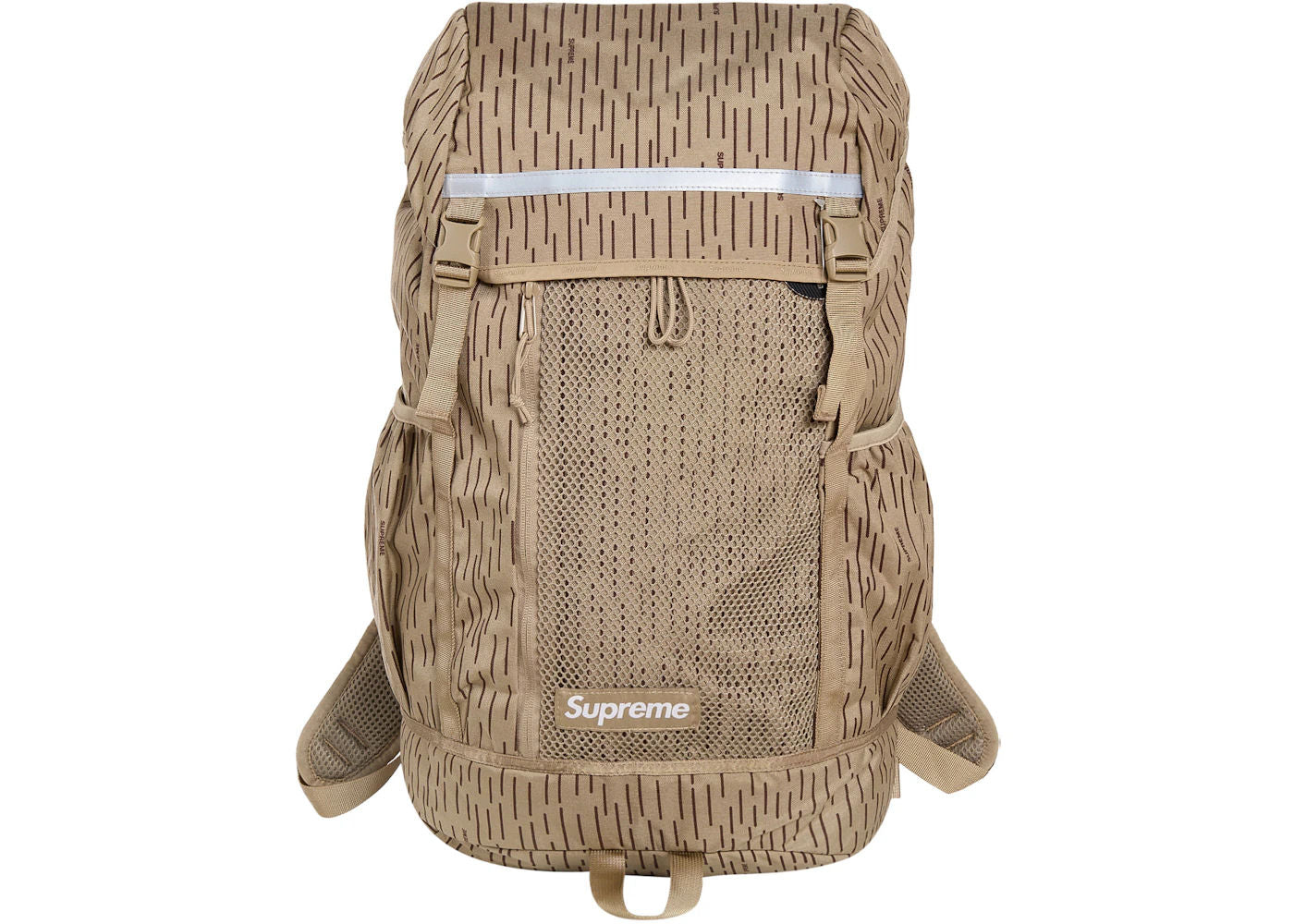 Supreme Logo Backpack (FW24) Tan Raindrop